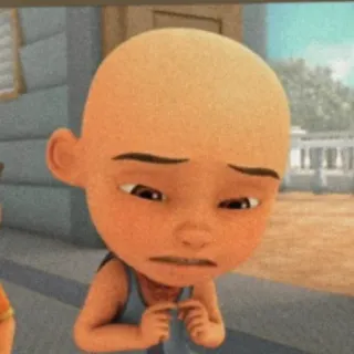 👶 Upin Upin & Ipin การ์ตูน, แอนิเมชั่น, เศร้า, เด็ก, Upin & Ipin telegram sticker