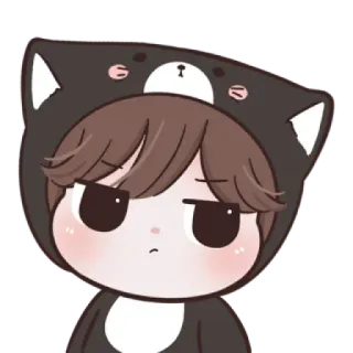 ☁️ Kartun, Lucu, Karakter, Beruang, Hoodie whatsapp sticker