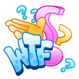 🤨 WTF Frage, Ausdruck, wtf, Verwirrung whatsapp sticker