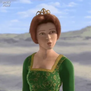 🫑 Princess Fiona Shrek princesse, fiona, ogre, dessin animé telegram sticker