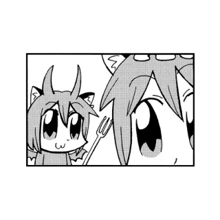 😈 anime, manga, cute, cartoon, illustration, kawaii telegram sticker