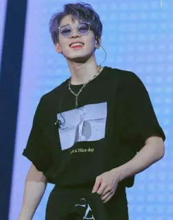 🖤 Have a Nice day kpop, brille, hemd, sonnenbrille, mode whatsapp sticker