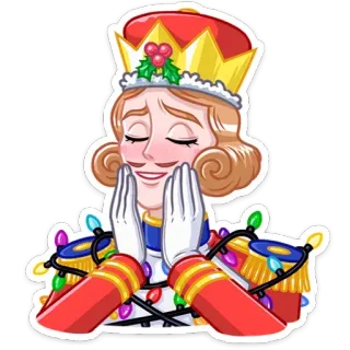 😊 คริสต์มาส, นัทแครกเกอร์, วันหยุด, ไฟ, ฤดูหนาว, ของตกแต่ง, การ์ตูน whatsapp sticker