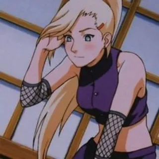 🌟 Yamanaka Ino Naruto anime, naruto, ninja, ino, yamanaka ino, blonde hair, purple outfit telegram sticker