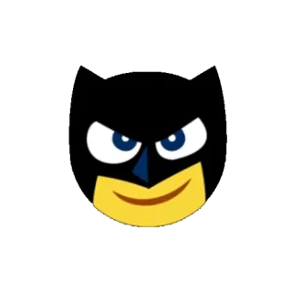 🌚 batman, dibujos animados, pegatina, héroe, dc comics whatsapp sticker