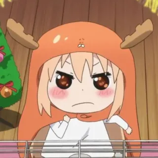 🎐 Umaru Doma Himouto! Umaru-chan Anime, Manga, Umaru, Dễ thương, Tức giận, Áo hoodie, Phim hoạt hình, Minh họa telegram sticker