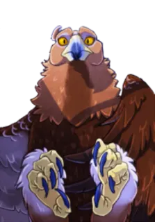 🦅 águia, pássaro, garras, animal, fantasia whatsapp sticker
