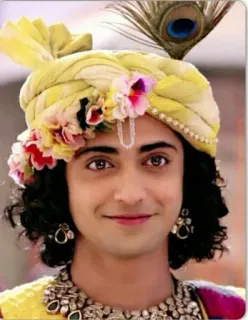 👀 Krishna indian, god, hindu, mythology, deity telegram sticker