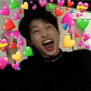 😪 heart, love, kpop, asian, happy, excited, joy telegram sticker
