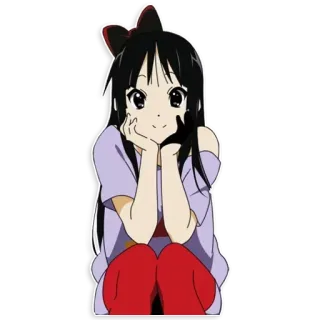 🙂 Anime, Menina, Desenho animado, Personagem, Bonito telegram sticker