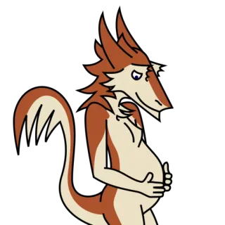 Sunset the Sergal telegram stickers