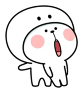 😋 konijn, cartoon, schattig, dier, grappig, illustratie telegram sticker