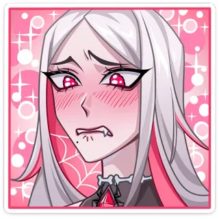 🫢 Аниме, Каваий, Милый, Лицо, Выражение лица, Краснеющий whatsapp sticker