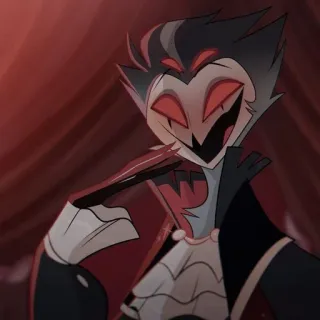 🦉 Stolas Helluva Boss burung hantu, iblis, goetia, neraka, animasi, kartun telegram sticker