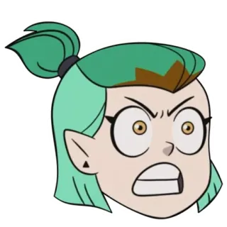😠 Amity Blight The Owl House Hoạt hình, Tức giận, Disney, TOH telegram sticker