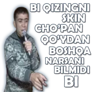 🐏 BI QIZINGNI SKIN CHOPAN QO'YDAN BOSHQ NARASANI BILMIDI BI whatsapp sticker