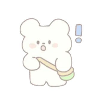 🍦 fofo, urso, desenho animado, kawaii telegram sticker