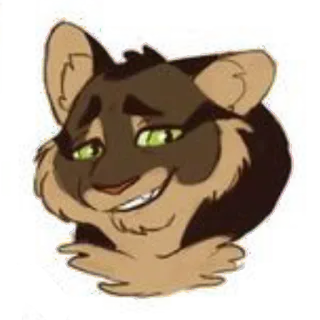 🙂 Katze, Tier, Cartoon, Säugetier, Aufkleber telegram sticker