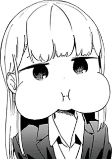 😕 Аниме, Манга, Милый, Девушка, Чиби, Выражение, Смешной telegram sticker