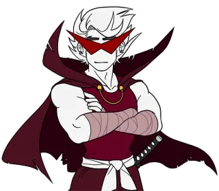 🙂 Dirk Strider Homestuck dirk strider, homestuck, anime, peleryna, miecz telegram sticker