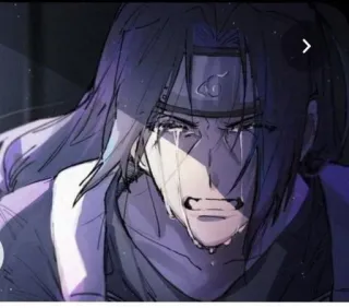 😭 Itachi Naruto Anime, Płacz, Smutny, Itachi, Naruto, Uchiha, Manga telegram sticker
