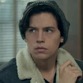 🥀 Jughead Jones Riverdale Jughead, Riverdale, Cole Sprouse, beanie, jacket, teen drama, television, tv show telegram sticker