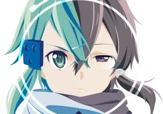 😍 Sinon Sword Art Online Anime, Mädchen, Scharfschütze, Videospiel, Cyberpunk, Sinon, Sword Art Online whatsapp sticker