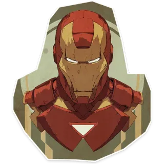 👌 Iron Man ไอรอนแมน, มาร์เวล, ซูเปอร์ฮีโร่, การ์ตูน, โทนี่ สตาร์ค telegram sticker