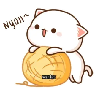 peach cat telegram stickers