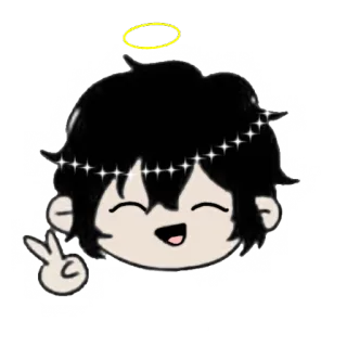 ✨ Chibi, Signo de la paz, Ángel, Dibujo animado, Lindo, Anime telegram sticker