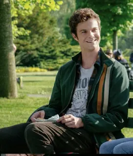 ☺️ Hughie Campbell The Boys Hughie Campbell, The Boys, Personagem, Série TV, Ator, Jack Quaid telegram sticker