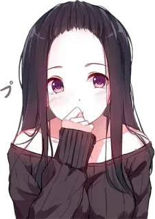 😂 anime, girl, cute, kawaii, cartoon, manga telegram sticker