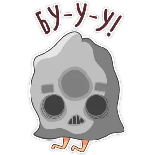 👻 Бу-у-у! stiker, monster, imut, hantu, lucu telegram sticker