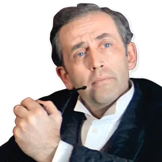 👀 Sherlock Holmes шерлок, холмс, детектив, трубка, классика, тайна whatsapp sticker