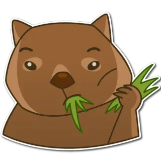 Вомбат telegram stickers