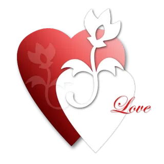 ❤️ Love 心, 爱, 花, 情人节, 浪漫 telegram sticker