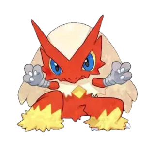 😊 Blaziken Pokemon pokemon, blaziken, fire type, fighting type, anime, video game, monster telegram sticker