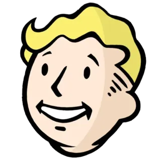 😀 Vault Boy Fallout fallout, vault boy, lächelnd, videospiel, cartoon telegram sticker