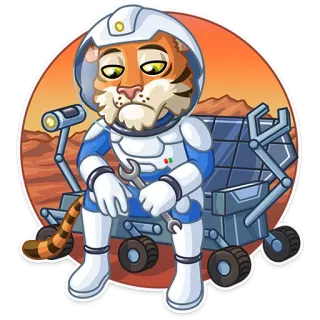 Cosmic Tiger telegram stickers