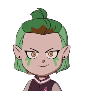 🤨 Amity Blight The Owl House dibujos animados, bruja, anime, magia, Disney telegram sticker