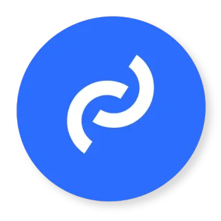 😎 azul, blanco, abstracto, círculo, forma, logo telegram sticker