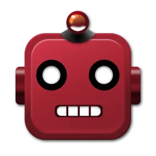 🤖 robot, red, android, automaton, machine telegram sticker