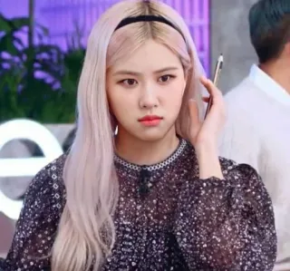 📎 Rose kpop, cantora, pessoa, celebridade, mulher, rosa telegram sticker
