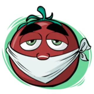 Crazy Tomato @StikerDi whatsapp stickers