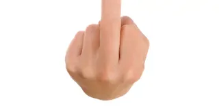 🖕 dedo do meio, ofensivo, gesto, rude, insultante telegram sticker