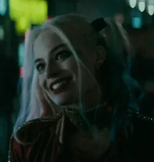 😁 Harley Quinn Harley Quinn, DC Comics, villano, personaje de cómic, Margot Robbie, Birds of Prey, Suicide Squad telegram sticker