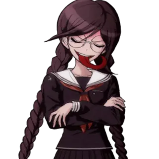 😊 Toko Fukawa Danganronpa Anime, Videogioco, Toko Fukawa, Danganronpa telegram sticker