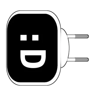 😀 caricabatterie, elettrico, spina, corrente, presa, emoji telegram sticker