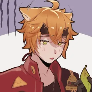 🍡 Thoma Genshin Impact Anime, Gra wideo, Genshin Impact, Thoma, Postać, Fanart telegram sticker