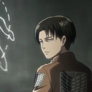 🗿 Levi Ackerman Attack on Titan Anime, Levi, Ackerman, Atak Tytanów, Postać, Manga, Żołnierz telegram sticker
